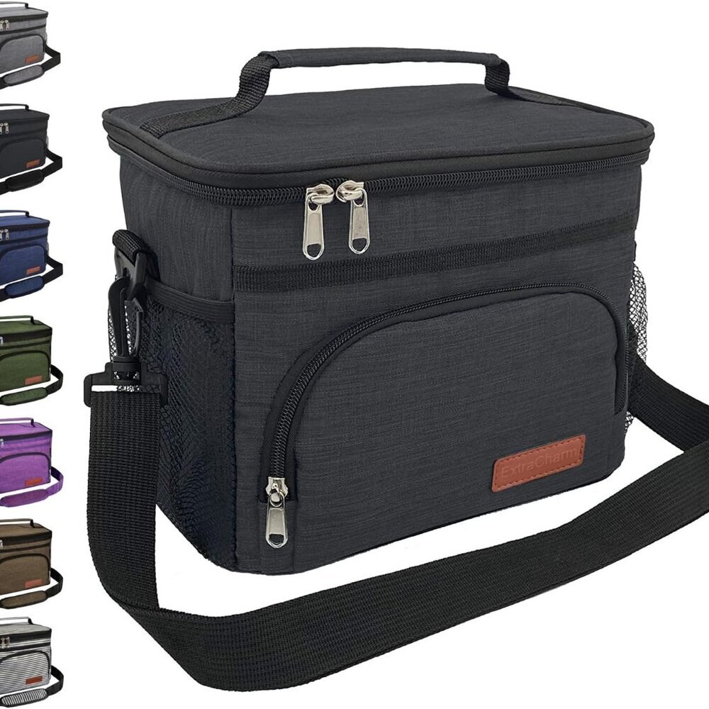 Insulated Lunch Bag for Women/Men - Reusable Lunch Box for Office Picnic Hiking